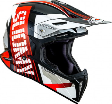 Suomy X-WING Off-Road-Helm AMPED schwarz/rot