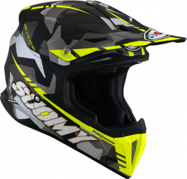 Suomy X-WING Off-Road-Helm CAMOUFLAGER matt neon-gelb