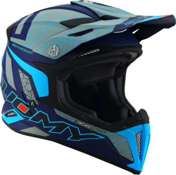 Suomy X-WING Off-Road-Helm REEL matt neon-blau